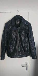 DNR (Donders) leren jas - Maat XL - Blauw, Blauw, Maat 56/58 (XL), Ophalen of Verzenden, Zo goed als nieuw