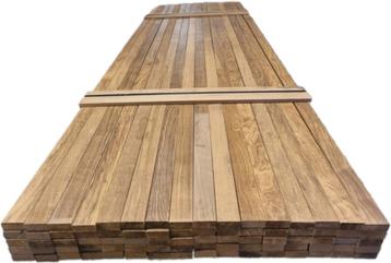 80 Hardhouten latten 2.5x6.0 cm / 3.60 m lang - nr: hp21 beschikbaar voor biedingen