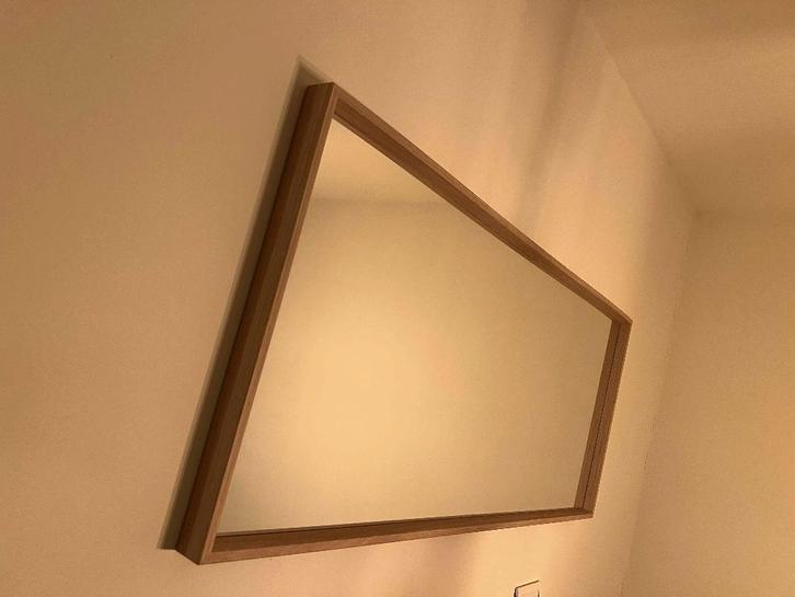 IKEA NISSEDAL Spiegel, wit gelazuurd eikeneffect, 65x150 cm, Huis en Inrichting, Woonaccessoires | Spiegels, Zo goed als nieuw