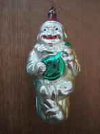 Mooie oude glazen kerstbal clown met een banjo c.q. gitaar, Ophalen of Verzenden, Gebruikt