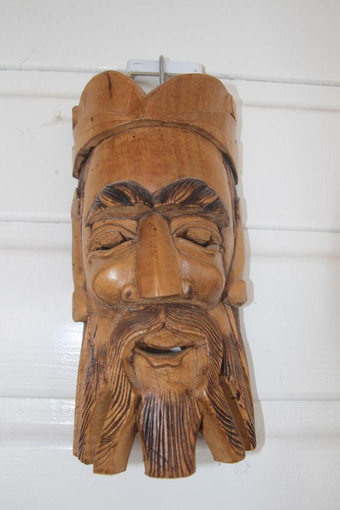 Mooi masker Sumatra Indonesië Ambarita Toba 1989 147, Antiek en Kunst, Kunst | Niet-Westerse kunst, Ophalen of Verzenden