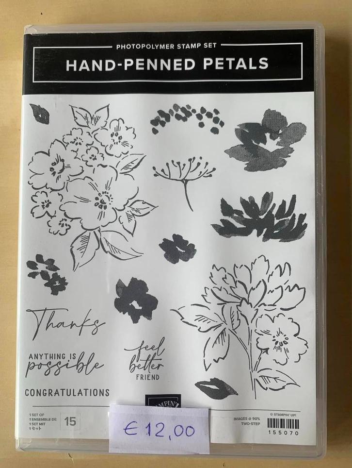 Stampin'Up! Hand-Penned-Petals. (Stempels), Hobby en Vrije tijd, Kaarten | Zelf maken, Zo goed als nieuw, Pons of Mal, Overige thema's