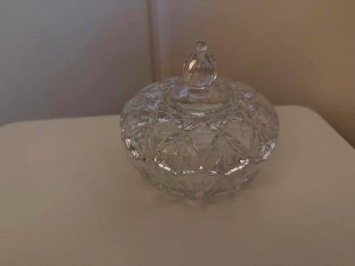 Mangaanontkleurd glas bonbonniere, Antiek en Kunst, Antiek | Glas en Kristal, Ophalen