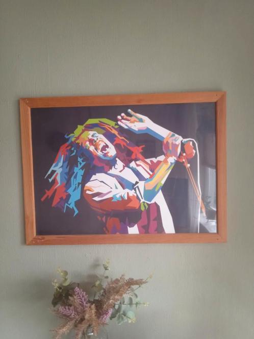 Uniek bob Marley schilderij, Antiek en Kunst, Kunst | Schilderijen | Abstract, Ophalen of Verzenden