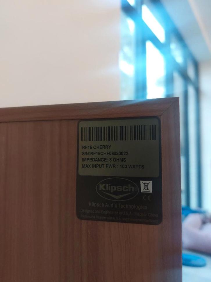 Klipsch RF15, Audio, Tv en Foto, Luidsprekers, Gebruikt, Front, Rear of Stereo speakers, 60 tot 120 watt, Overige merken, Ophalen