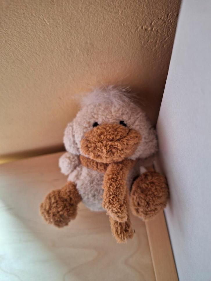 Christmas house eend eendje knuffel knuffeltje, Kinderen en Baby's, Speelgoed | Knuffels en Pluche, Zo goed als nieuw, Eend, Ophalen of Verzenden