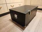 Houten kist, zwart, Huis en Inrichting, Woonaccessoires | Kisten, Ophalen, Minder dan 50 cm, Gebruikt, 50 tot 100 cm