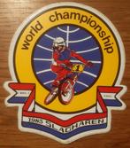 Sticker - World championship BMX - KNWU 1983 Slagharen, Verzamelen, Stickers, Verzenden, Zo goed als nieuw, Sport