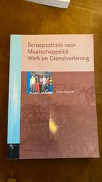 Beroepsethiek voor Maatschappelijk Werk en Dienstverlening, Ophalen of Verzenden, F. Klaasse