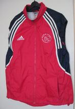 AJAX AMSTERDAM 2000/01 TRAINING RAIN JACKET JAS ADIDAS ROOD, Maat 56/58 (XL), Ophalen of Verzenden, Adidas, Voetbal