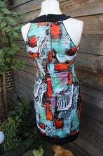 Jurk zwart/ blauw/ rood Joseph Ribkoff mt 38 Vaste prijs OPR, Maat 38/40 (M), Blauw, Joseph Ribkoff, Ophalen of Verzenden