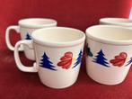 Set van (4)roeland kerst mokjes, Huis en Inrichting, Keuken | Servies, Div, Ophalen of Verzenden, Zo goed als nieuw, Div