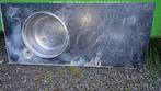gratis terrazzo werkblad met rvs gootsteen tuin, Ophalen, Gebruikt, 100 tot 150 cm, Zwart