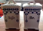 Thee en koffie opslag pot met deksel, Antiek en Kunst, Antiek | Keramiek en Aardewerk, Ophalen of Verzenden