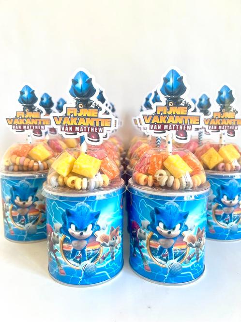 Sonic Pringles traktatie, Hobby en Vrije tijd, Feestartikelen, Nieuw, Feestartikel, Verjaardag, Ophalen of Verzenden