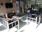 luxe rvs loungeset tuinset, Tuin en Terras, Tuinsets en Loungesets, Ophalen, Zo goed als nieuw