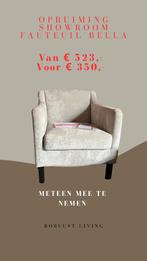 Fauteuil Bella Showroom sale korting opruiming, Ophalen, Hout, Nieuw, 75 tot 100 cm