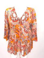 Nieuwstaat Made in Italy oranje tuniek Ibiza style maat L, Blouse of Tuniek, Oranje, Ophalen of Verzenden, Zo goed als nieuw