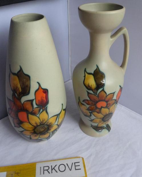 UNIEK !! * SCHAAL EN FLORA VAZEN DECOR ASTER * Gemerkt, Antiek en Kunst, Antiek | Keramiek en Aardewerk, Verzenden