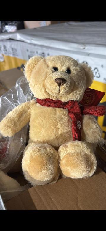 Partij van 48 Keel Toys knuffelberen – 20 cm met sjaal beschikbaar voor biedingen
