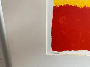 Kleurrijke Zeefdruk van Saskia Bremer, 2004 beschikbaar voor biedingen