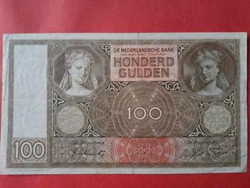 100 Gulden biljet - 1930 beschikbaar voor biedingen