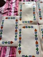 Boerenbont set van 9 oud model placemats Boerenbond, Huis en Inrichting, Ophalen of Verzenden, Gebruikt