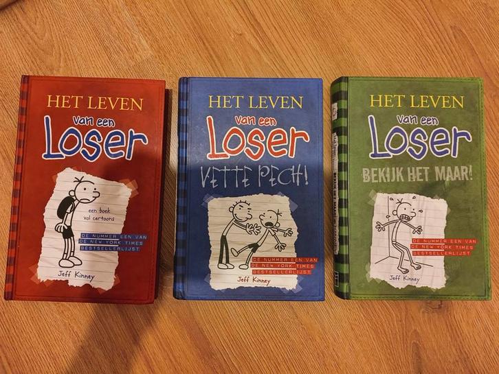 Het leven van een loser 1 2 3 Jeff Kinney, Boeken, Kinderboeken | Jeugd | 10 tot 12 jaar, Zo goed als nieuw, Ophalen