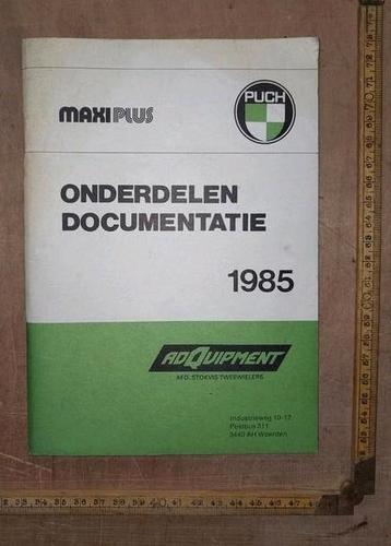 Puch Maxi Plus Onderdelen Documentatie 1985 beschikbaar voor biedingen