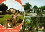 Camping Uit en Thuis - Woensdrecht - 3 afb - 1980 gelopen, Verzamelen, Ansichtkaarten | Nederland, Ophalen of Verzenden, 1960 tot 1980