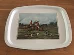 Groot metalen plateau dienblad jacht tafereel Worcester ware, Ophalen of Verzenden