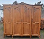 Brocante queen anne kleding kast 4 deurs, Ophalen