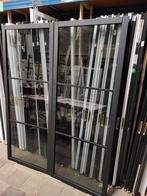 93x231,5cm binnendeur stomp Staal look zwart rookglas SK43, Ophalen, 80 tot 100 cm, 215 cm of meer, Glas