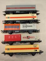Lima H0 set container-wagens, Hobby en Vrije tijd, Modeltreinen | H0, Gelijkstroom, Wagon, Ophalen of Verzenden, Zo goed als nieuw