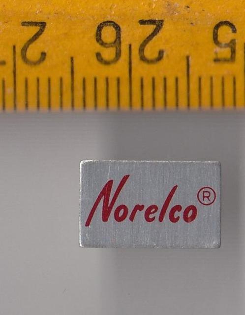 Philips Norelco Radio embleem logo E, Antiek en Kunst, Antiek | Tv's en Audio, Ophalen of Verzenden