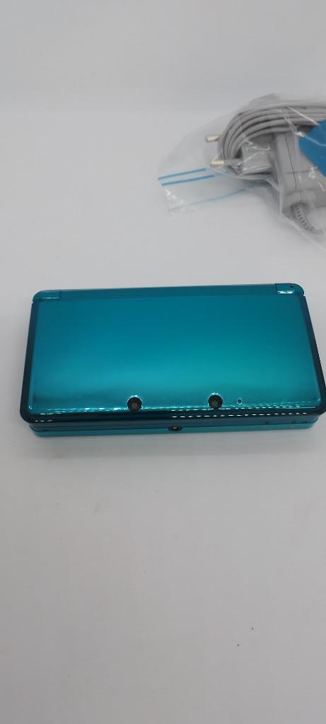 Nintendo 3DS Aqua Blue, Spelcomputers en Games, Spelcomputers | Nintendo 2DS en 3DS, Zo goed als nieuw, 3DS, Blauw, Ophalen of Verzenden