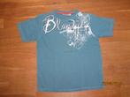 Blue Seven Vintage petrol shirt maat S (maat 140), Kinderen en Baby's, Kinderkleding | Maat 140, Gebruikt, Blue seven, Ophalen of Verzenden