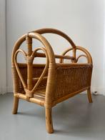 Vintage Rotan Lectuurbak / Tijdschriftenrek, Huis en Inrichting, Ophalen, Zo goed als nieuw