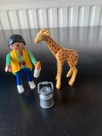 Playmobil baby girafe met verzorgster 3253, Ophalen of Verzenden, Zo goed als nieuw