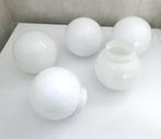 10 Lampenbollen wit melkglas voor Plafondlamp, Ophalen, Zo goed als nieuw, Glas