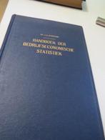 handboek der bedrijfseconomische statistiek., Verzamelen, Ophalen of Verzenden, Zo goed als nieuw, Gebruiksvoorwerp
