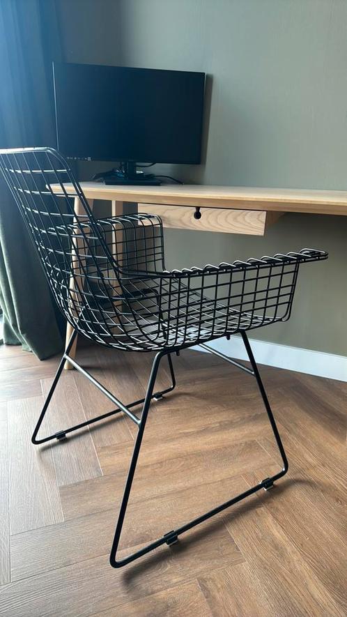 HK Living wire chair, Huis en Inrichting, Stoelen, Eén, Zwart, Ophalen