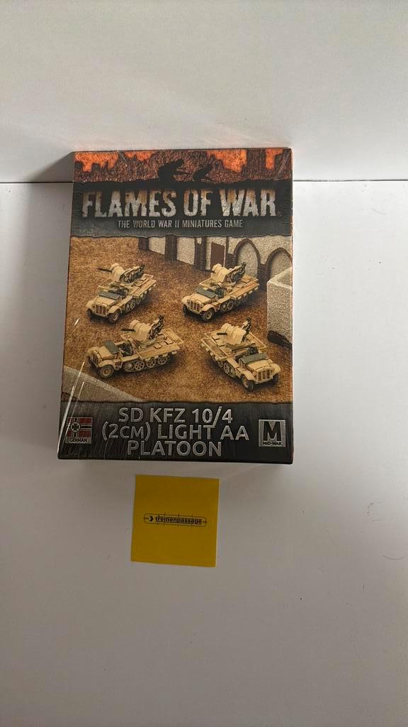 Nieuw! Flames of War | GBX94 | SD KFZ 10/4 (2cm), Hobby en Vrije tijd, Wargaming, Nieuw, Historisch, Ophalen of Verzenden