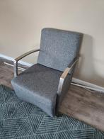 Grijs/antraciete fauteuil, Ophalen, 75 tot 100 cm, Zo goed als nieuw, Modern