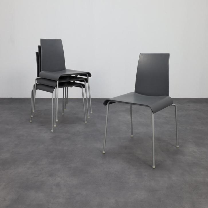 4x Dining Chair Tama Uwe Fischer B&B Italia, 1990s, Huis en Inrichting, Stoelen, Gebruikt, Vier, Ophalen