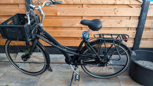 Fiets Azor zwart frame 50 mt, Fietsen en Brommers, Fietsen | Dames | Omafietsen, Gebruikt, Ophalen