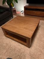 Eiken Houten salontafel, Ophalen, Gebruikt, 50 tot 100 cm, Eikenhout