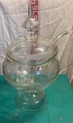 Kristallen antieke bowlpot met lepel Koopje, Antiek en Kunst, Ophalen of Verzenden