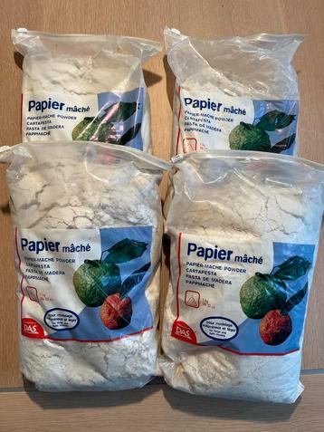 Papier-maché poeder - 1 kg zak beschikbaar voor biedingen