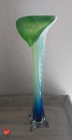 Murano blauw/groene Calla lelie vaas
40 cm hoog, Antiek en Kunst, Ophalen of Verzenden
